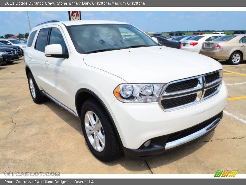 Stone White / Dark Graystone/Medium Graystone 2011 Dodge Durango Crew