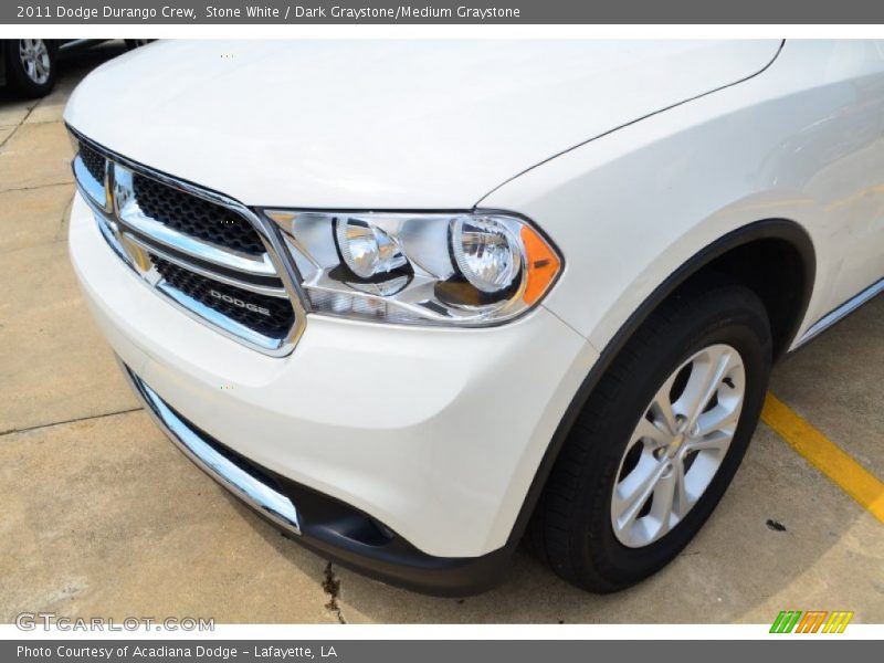 Stone White / Dark Graystone/Medium Graystone 2011 Dodge Durango Crew