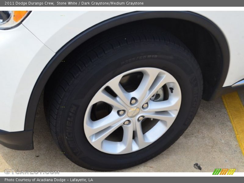 Stone White / Dark Graystone/Medium Graystone 2011 Dodge Durango Crew