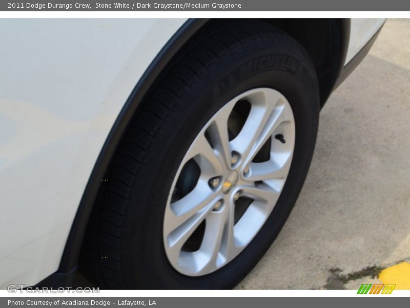Stone White / Dark Graystone/Medium Graystone 2011 Dodge Durango Crew