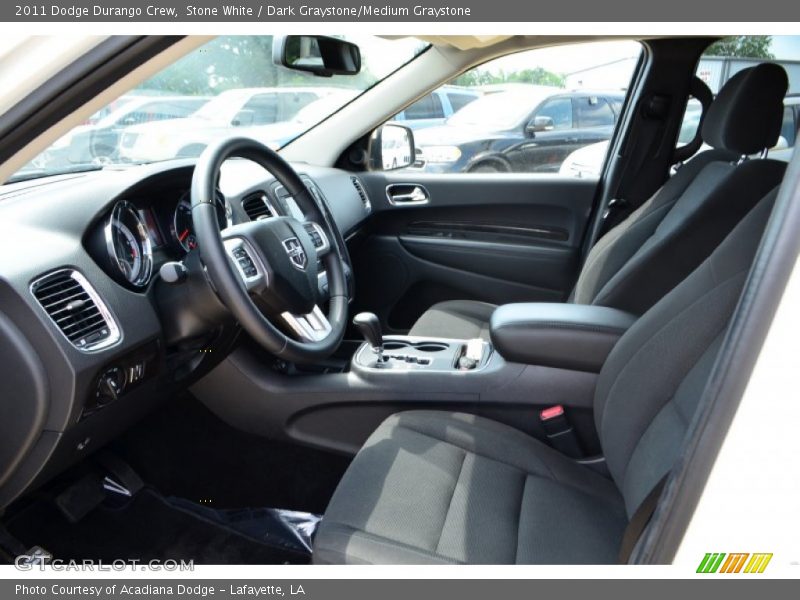 Stone White / Dark Graystone/Medium Graystone 2011 Dodge Durango Crew