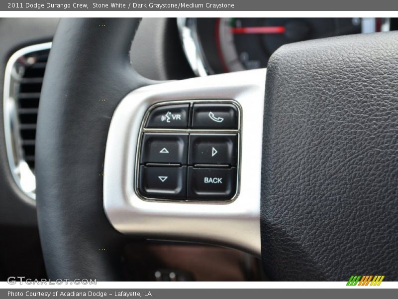 Stone White / Dark Graystone/Medium Graystone 2011 Dodge Durango Crew