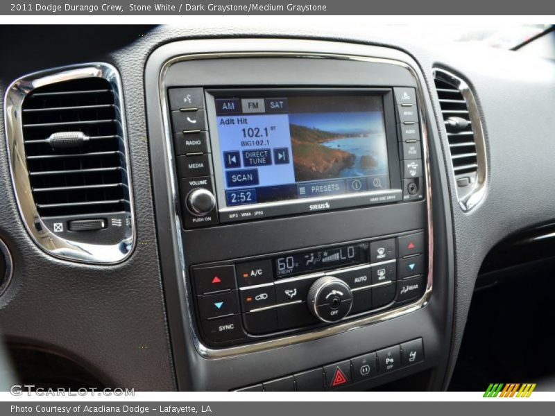 Stone White / Dark Graystone/Medium Graystone 2011 Dodge Durango Crew