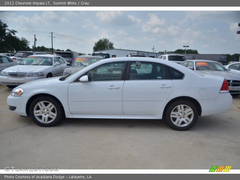 Summit White / Gray 2011 Chevrolet Impala LT