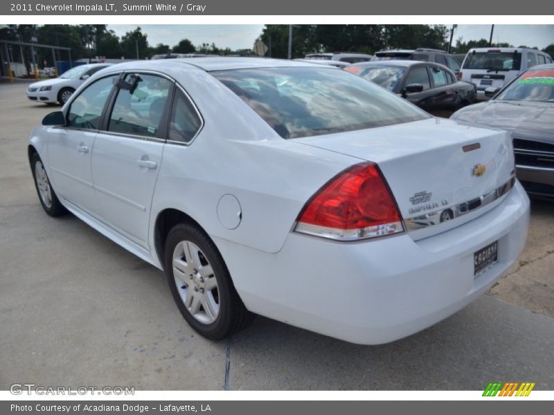 Summit White / Gray 2011 Chevrolet Impala LT