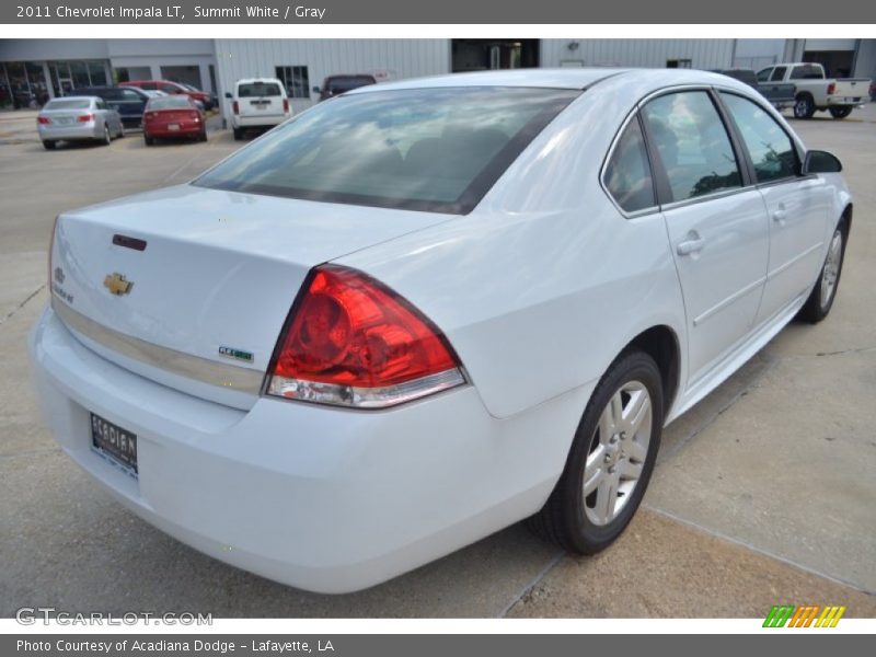Summit White / Gray 2011 Chevrolet Impala LT
