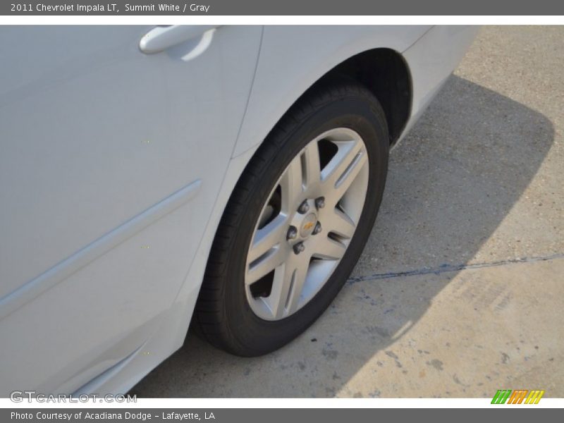 Summit White / Gray 2011 Chevrolet Impala LT