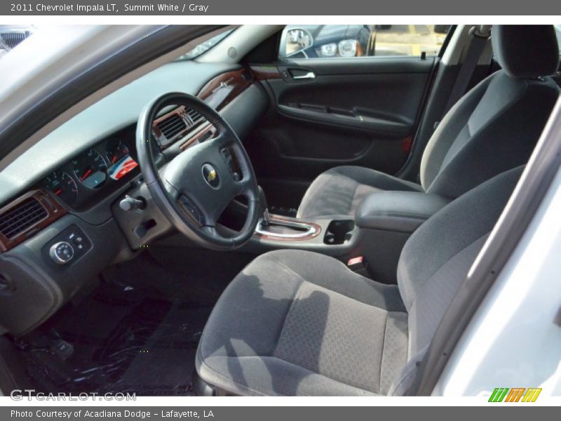Summit White / Gray 2011 Chevrolet Impala LT