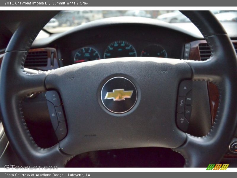 Summit White / Gray 2011 Chevrolet Impala LT