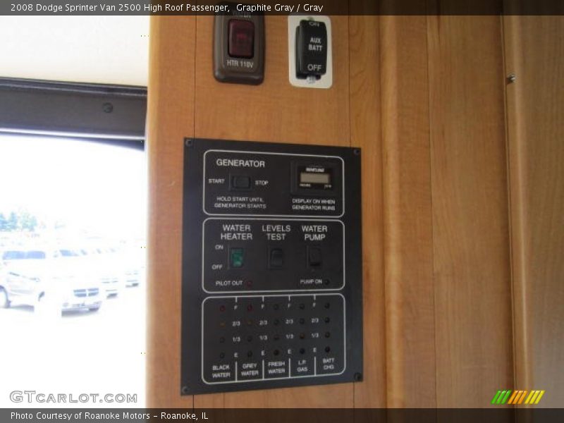 Controls of 2008 Sprinter Van 2500 High Roof Passenger