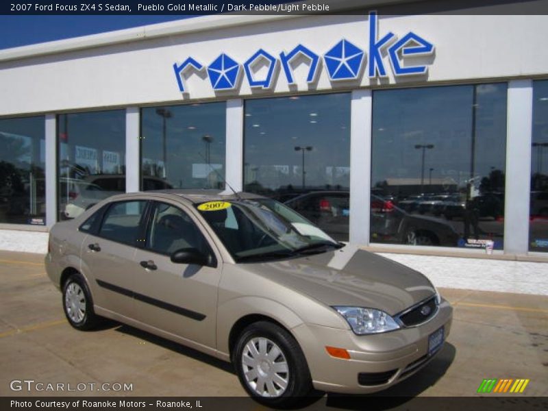Pueblo Gold Metallic / Dark Pebble/Light Pebble 2007 Ford Focus ZX4 S Sedan