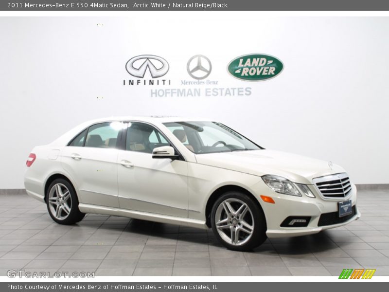 Arctic White / Natural Beige/Black 2011 Mercedes-Benz E 550 4Matic Sedan