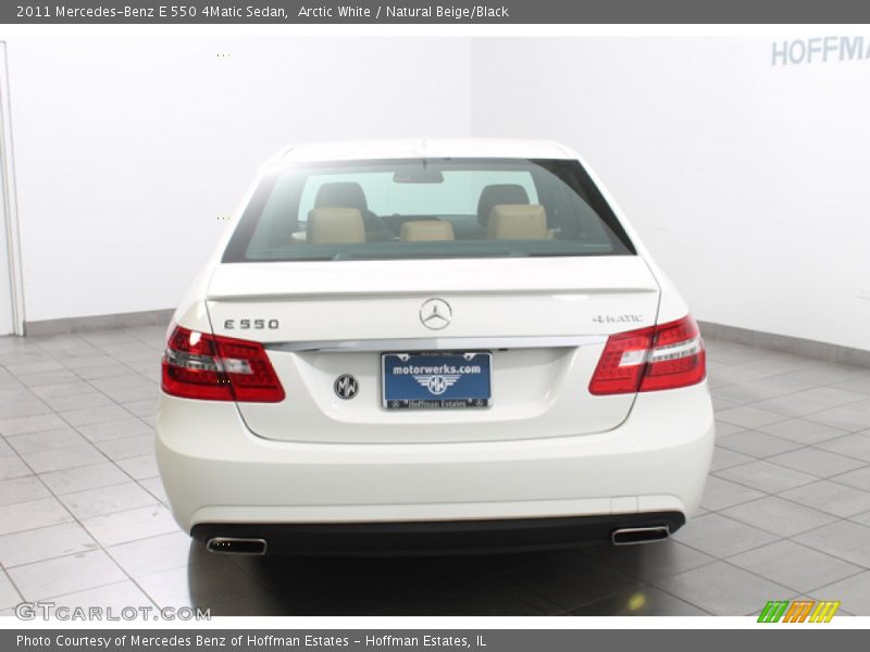 Arctic White / Natural Beige/Black 2011 Mercedes-Benz E 550 4Matic Sedan
