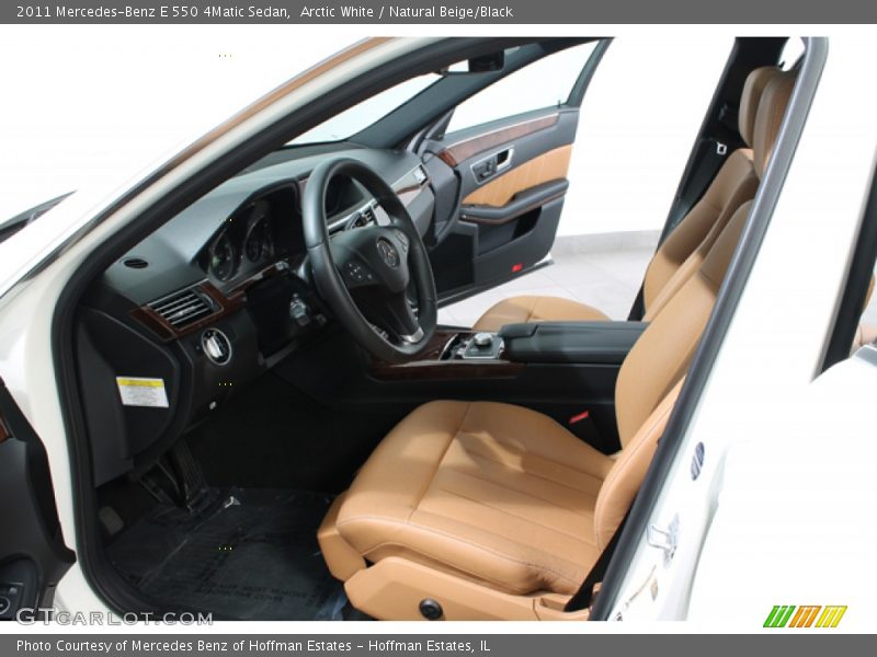 Arctic White / Natural Beige/Black 2011 Mercedes-Benz E 550 4Matic Sedan