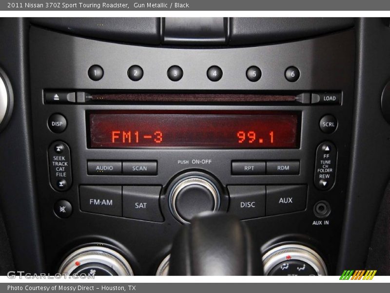 Controls of 2011 370Z Sport Touring Roadster