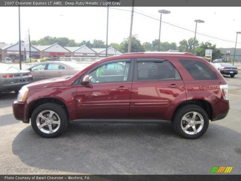 Deep Ruby Metallic / Light Gray 2007 Chevrolet Equinox LT AWD