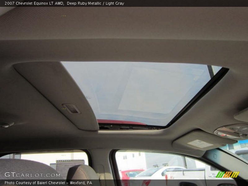 Deep Ruby Metallic / Light Gray 2007 Chevrolet Equinox LT AWD