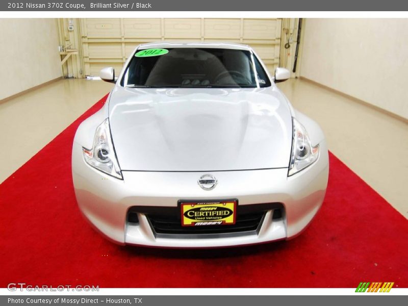 Brilliant Silver / Black 2012 Nissan 370Z Coupe