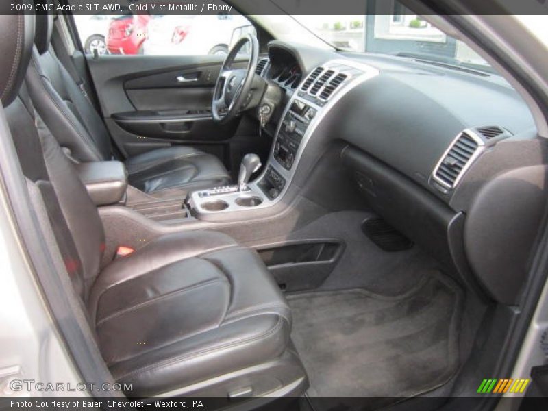 Gold Mist Metallic / Ebony 2009 GMC Acadia SLT AWD
