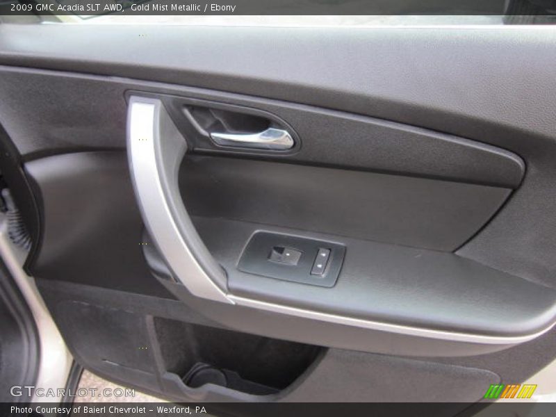 Gold Mist Metallic / Ebony 2009 GMC Acadia SLT AWD