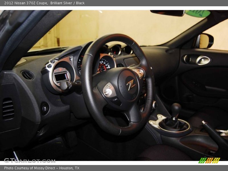 Brilliant Silver / Black 2012 Nissan 370Z Coupe