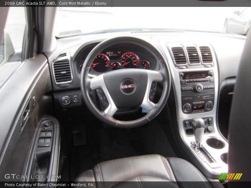 Gold Mist Metallic / Ebony 2009 GMC Acadia SLT AWD