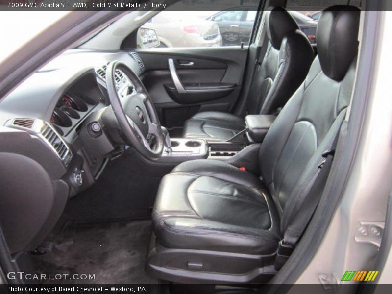 Gold Mist Metallic / Ebony 2009 GMC Acadia SLT AWD