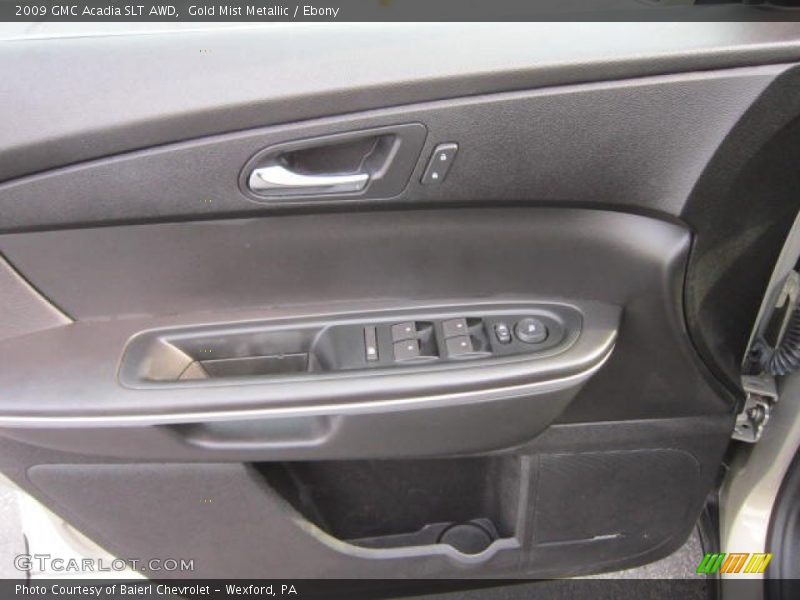 Gold Mist Metallic / Ebony 2009 GMC Acadia SLT AWD