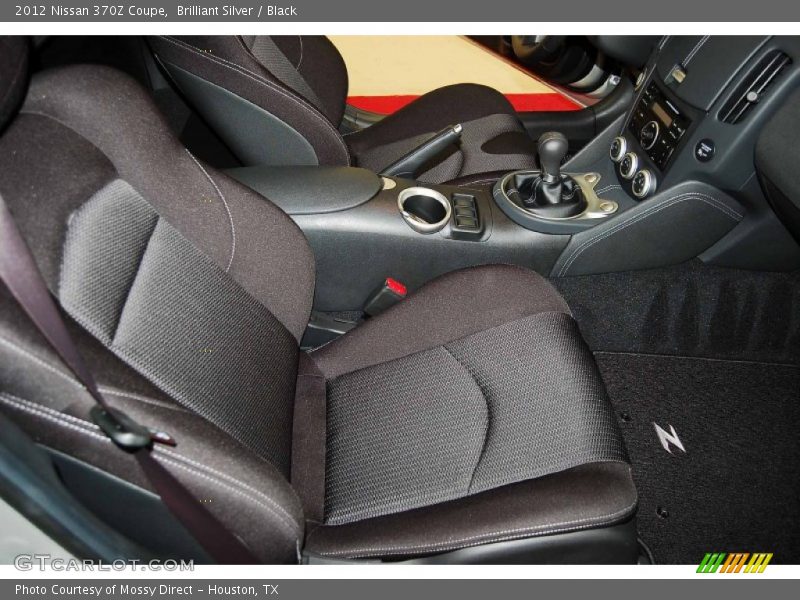 Brilliant Silver / Black 2012 Nissan 370Z Coupe