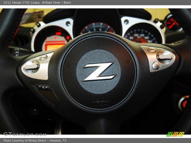 Brilliant Silver / Black 2012 Nissan 370Z Coupe