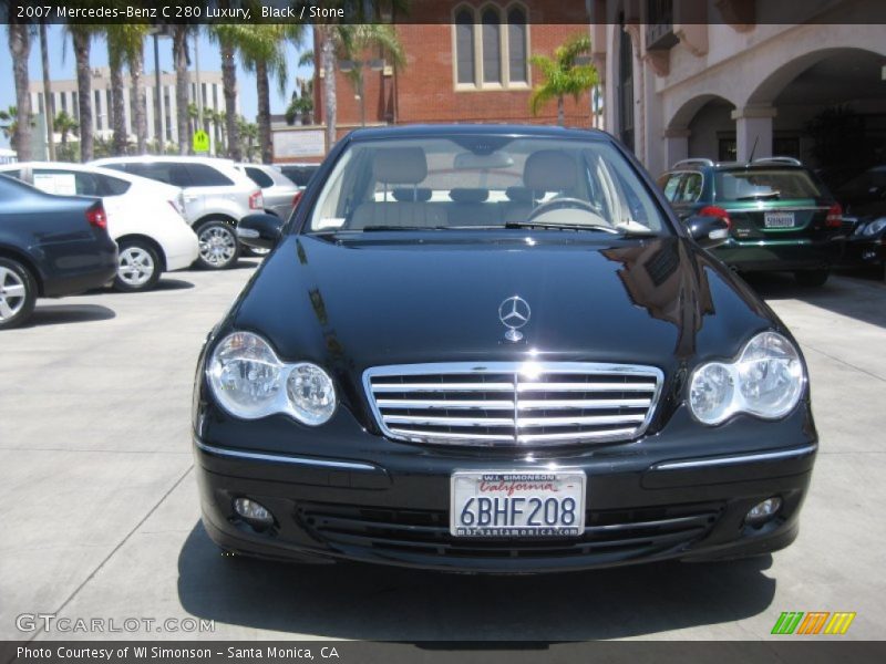 Black / Stone 2007 Mercedes-Benz C 280 Luxury