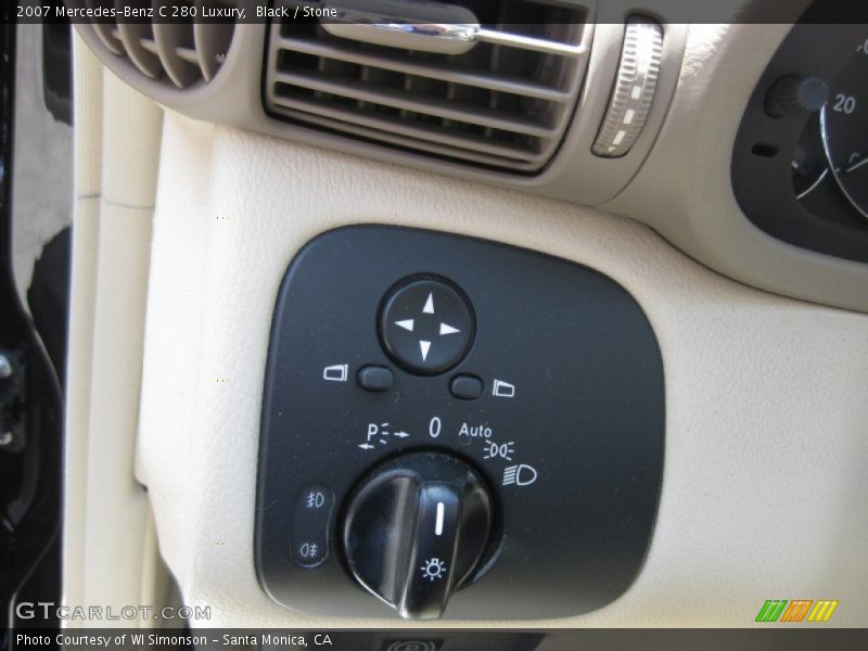 Black / Stone 2007 Mercedes-Benz C 280 Luxury