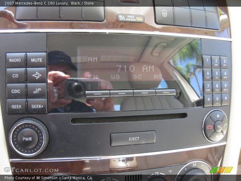 Black / Stone 2007 Mercedes-Benz C 280 Luxury