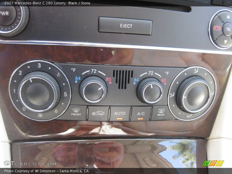 Black / Stone 2007 Mercedes-Benz C 280 Luxury