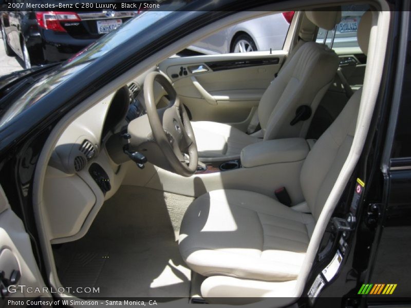 Black / Stone 2007 Mercedes-Benz C 280 Luxury
