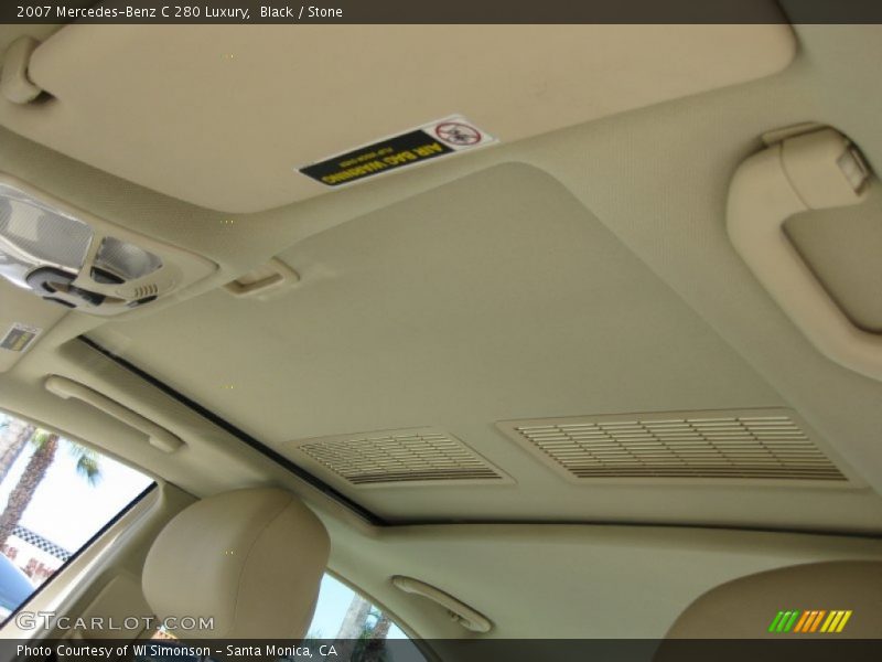 Black / Stone 2007 Mercedes-Benz C 280 Luxury