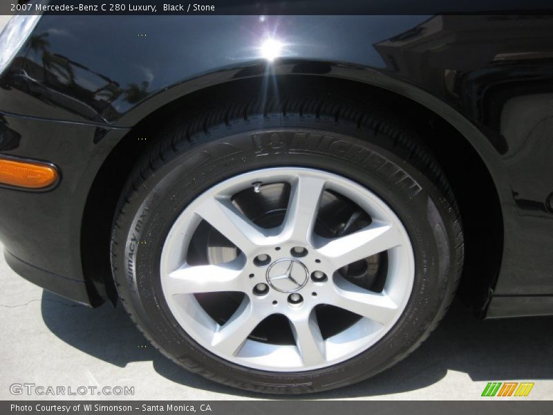 Black / Stone 2007 Mercedes-Benz C 280 Luxury