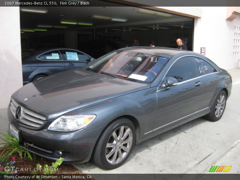 Flint Grey / Black 2007 Mercedes-Benz CL 550