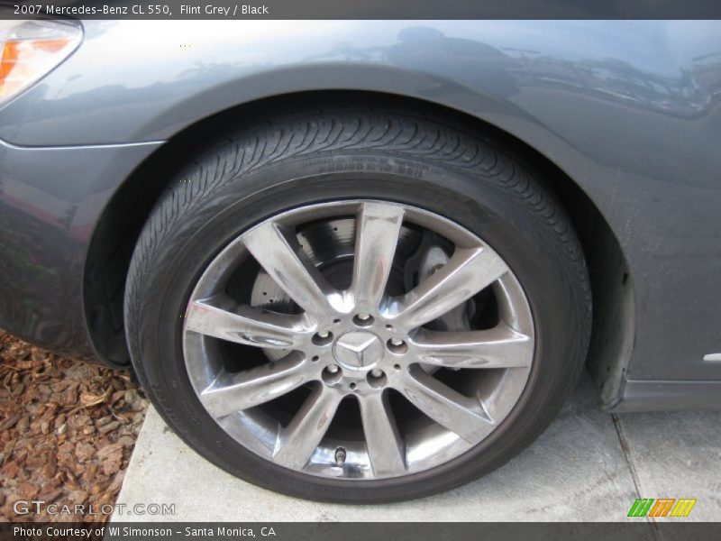 Flint Grey / Black 2007 Mercedes-Benz CL 550