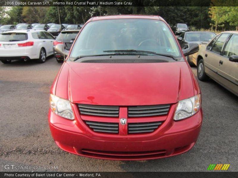 Inferno Red Crystal Pearl / Medium Slate Gray 2006 Dodge Caravan SXT