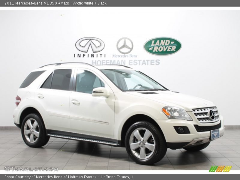 Arctic White / Black 2011 Mercedes-Benz ML 350 4Matic