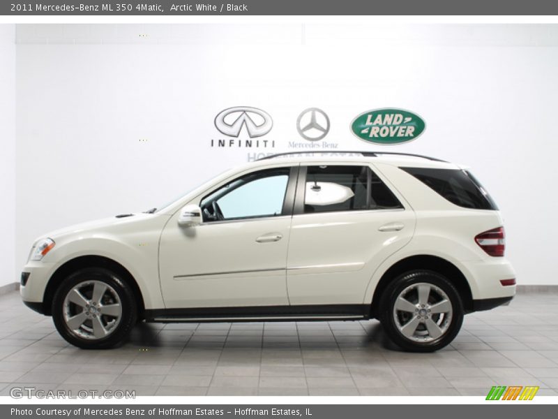 Arctic White / Black 2011 Mercedes-Benz ML 350 4Matic