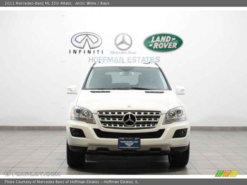 Arctic White / Black 2011 Mercedes-Benz ML 350 4Matic