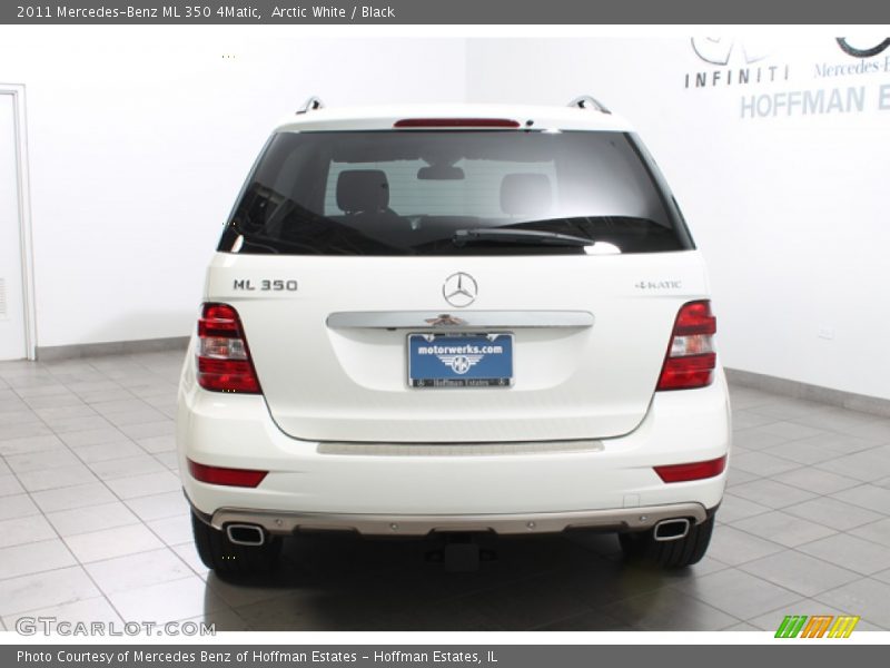 Arctic White / Black 2011 Mercedes-Benz ML 350 4Matic