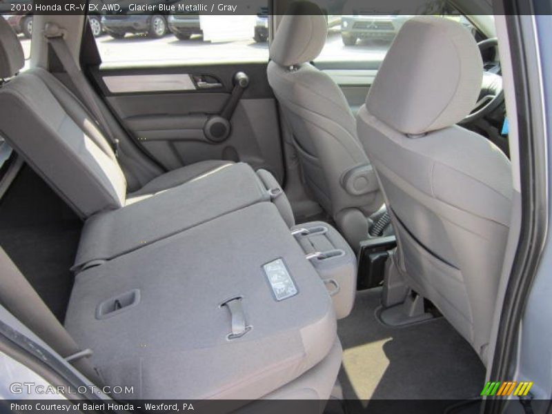 Glacier Blue Metallic / Gray 2010 Honda CR-V EX AWD