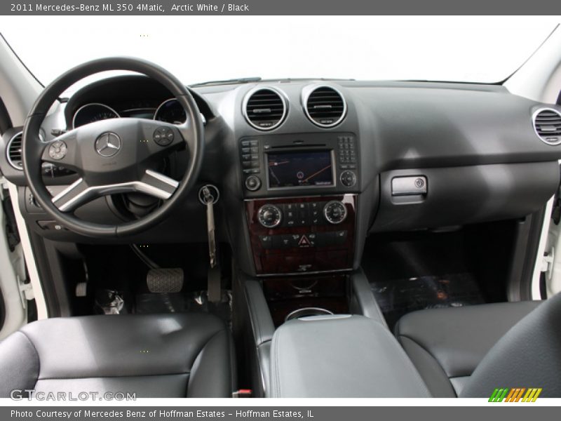 Arctic White / Black 2011 Mercedes-Benz ML 350 4Matic