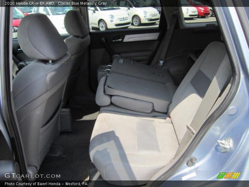Glacier Blue Metallic / Gray 2010 Honda CR-V EX AWD