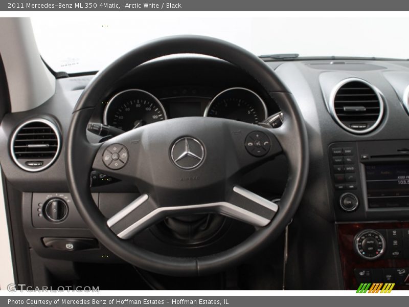 Arctic White / Black 2011 Mercedes-Benz ML 350 4Matic