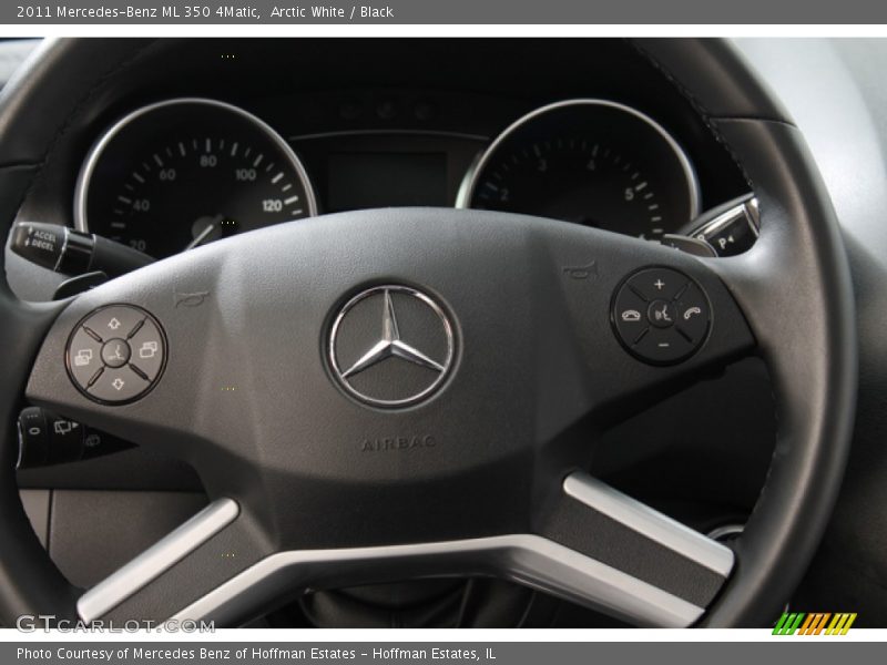 Arctic White / Black 2011 Mercedes-Benz ML 350 4Matic