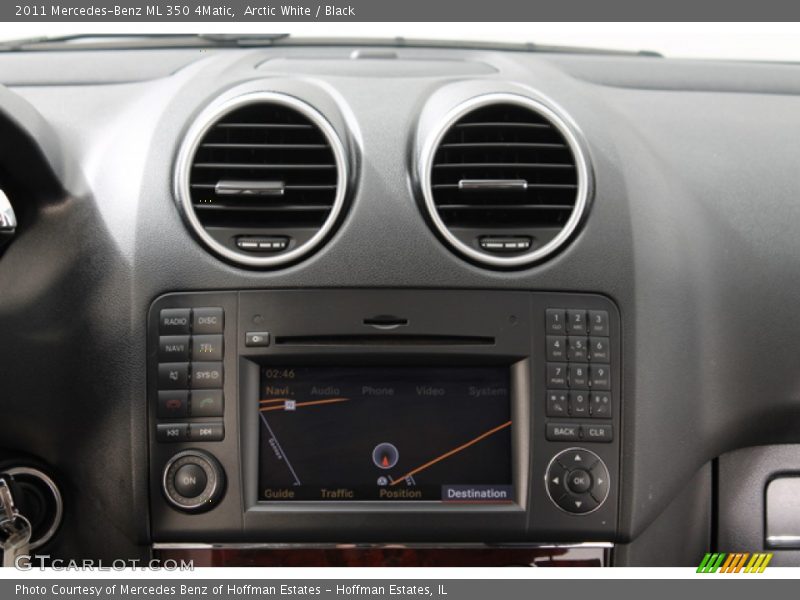 Arctic White / Black 2011 Mercedes-Benz ML 350 4Matic